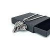 Vintage Stainless Steel Elephant Pendant Necklaces for Men Women BU1336-1
