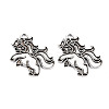 Tibetan Style Alloy Pendant Enamel Settings PALLOY-N160-63AS-1