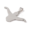 Non-Tarnish 201 Stainless Steel Pendants STAS-A094-05C-P-2