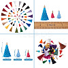 Polyester Tassel Pendant Decorations FIND-TA0001-12-35