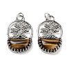 Natural Tiger Eye Bag Pendants G-Q163-06AS-06-1