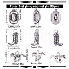 90Pcs 3 Style Tibetan Style Alloy Pendants FIND-SC0005-88AS-2