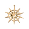201 Stainless Steel Pendants STAS-K298-07G-1
