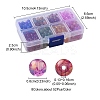 416Pcs 8 Colors Baking Painted & Imitation Opalite & Transparent Glass Beads Strands DGLA-YW0001-07-4