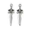 316 Surgical Stainless Steel Pendants STAS-G349-23AS-1