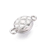 Brass Magnetic Clasps KK-Q074-01P-1