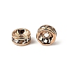 Brass Rhinestone Spacer Beads RB-A014-Z6mm-01LG-NF-2