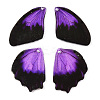 Transparent Resin Wing Pendants Set RESI-TACDZ0021-06D-2