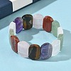 Natural Mixed Stone Beads Stretch Bracelets for Women Men BJEW-I323-02J-2