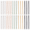 100Pcs 5 Colors 304 Stainless Steel Curb Chains Extender STAS-UN0038-15B-1