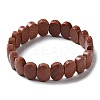 Synthetic Goldstone Beaded Stretch Bracelet G-E010-01-09-1