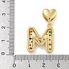 Brass Micro Pave Colorful Cubic Zirconia Pendants KK-P281-01G-M-3