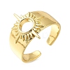 Rack Plating Brass Open Cuff Rings for Women RJEW-M022-25G-1