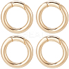 SUNNYCLUE 6Pcs Brass Spring Gate Rings KK-SC0004-72-1