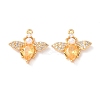 Brass Micro Pave Cubic Zirconia Pendants KK-A284-14G-02-1