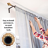 Plastic Curtain Rod Heads FIND-WH0021-33A-6