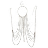 Alloy & Acrylic Rondelle Beads Tassel Sexy Body Chains for Bikini FS-WGE2D08-01-4