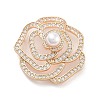 Rack Plating Brass Micro Pave Clear Cubic Zirconia Pendants KK-C063-05G-1