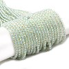 Electroplate Transparent Glass Beads Strands LS-GLAA-H021-01B-FR07-1
