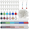 DIY Teardrop Alloy Rhinestone Pendent Decoration Making Kits DIY-FH0008-96-1