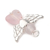Frosted Transparent Acrylic Pendants PALLOY-JF04203-02-4