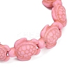 Tortoise Synthetic Turquoise Beads Stretch Bracelets for Women BJEW-JB11691-4