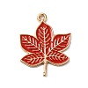 Thanksgiving Day Theme Alloy Enamel Pendants ENAM-M002-03G-17-1