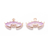 Zinc Alloy Enamel Pendants PALLOY-WH0070-30G-C-2