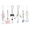 6Pcs Resin Pendant Decorations AJEW-HY0002-08-1