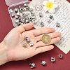 40 Pcs Tibetan Style Alloy European Beads FIND-CJ0004-38-4