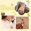 60Pcs 10 Colors Gradient Color Glass Pendants PALLOY-CJ00061-7