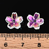 Transparent Electroplate Glass Bead Caps EGLA-N015-01A-5