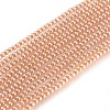 Electroplate Glass Beads Strands X-EGLA-I013-2mm-PL01-1