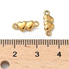 304 Stainless Steel Couple Heart Links Connector Charms STAS-D211-14C-G-3