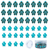 SUNNYCLUE 100Pcs 2 Sizes Dyed Synthetic Turquoise Beads Strands G-SC0001-59-1
