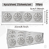 Round Silver Foil Embossed Picture Stickers DIY-WH0503-020-2