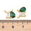 Brass Pave Cubic Zirconia Charms CU-CBA6A75-03G-12-3