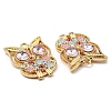 Golden Plated Alloy Pendants ALRI-L050-02G-02-3