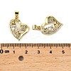Mother's Day Brass Micro Pave Cubic Zirconia Pendants KK-M324-02A-G-3