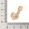 Rack Plating Alloy Crystal Rhinestone European Dangle Charms PALLOY-S189-36G-3