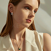 3 Pairs 3 Style Crystal Rhinestone Tulip Flower Stud Earrings with Plastic Pearl Beaded EJEW-FI0001-51-6