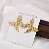 304 Stainless Steel Stud Earrings for Women EJEW-K306-21G-3