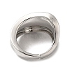 Rack Plating Brass Twist Open Cuff Rings RJEW-E290-04P-3