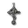 304 Stainless Steel Big Pendants STAS-L223-10AS-1