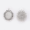 Tibetan Style Pendant Cabochon Settings LS-TIBE-A19753-AS-LF-2