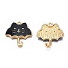 Rack Plating Alloy Enamel Pendants ENAM-T011-191F-3