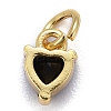 Brass Micro Pave Cubic Zirconia Charms X-KK-P192-08-G04-2