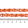 Transparent Electroplate Glass Beads Strands EGLA-N013-T4mm-B09-4