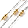 304 Stainless Steel Chains with Beads CHS-F020-09GP-1