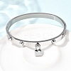 304 Stainless Steel Charm Bangles BJEW-H644-12P-1